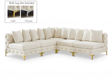Sectionnel modulaire en velours Tremblay