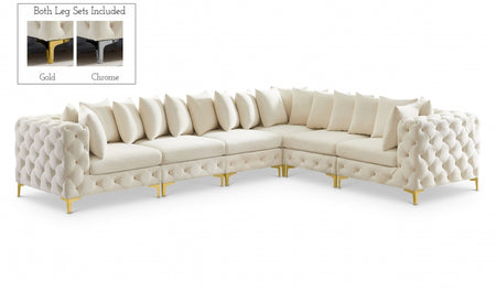 Sectionnel modulaire en velours Tremblay