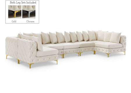 Sectionnel modulaire en velours Tremblay