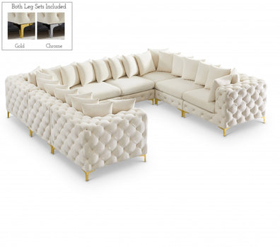 Sectionnel modulaire en velours Tremblay