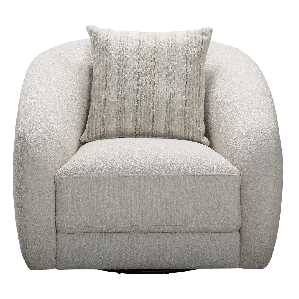 Sophy : Le Fauteuil Pivotant 360° au Fini Elly Amande