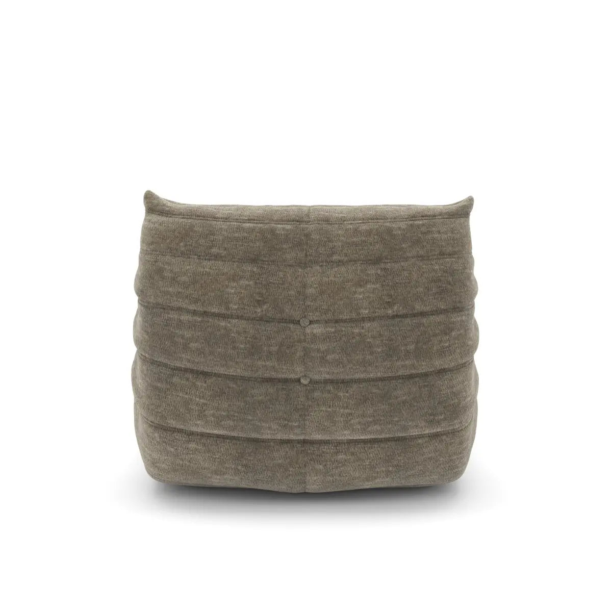 Fauteuil d'appoint Kendall Taupe | Design plissé et mousse 60D