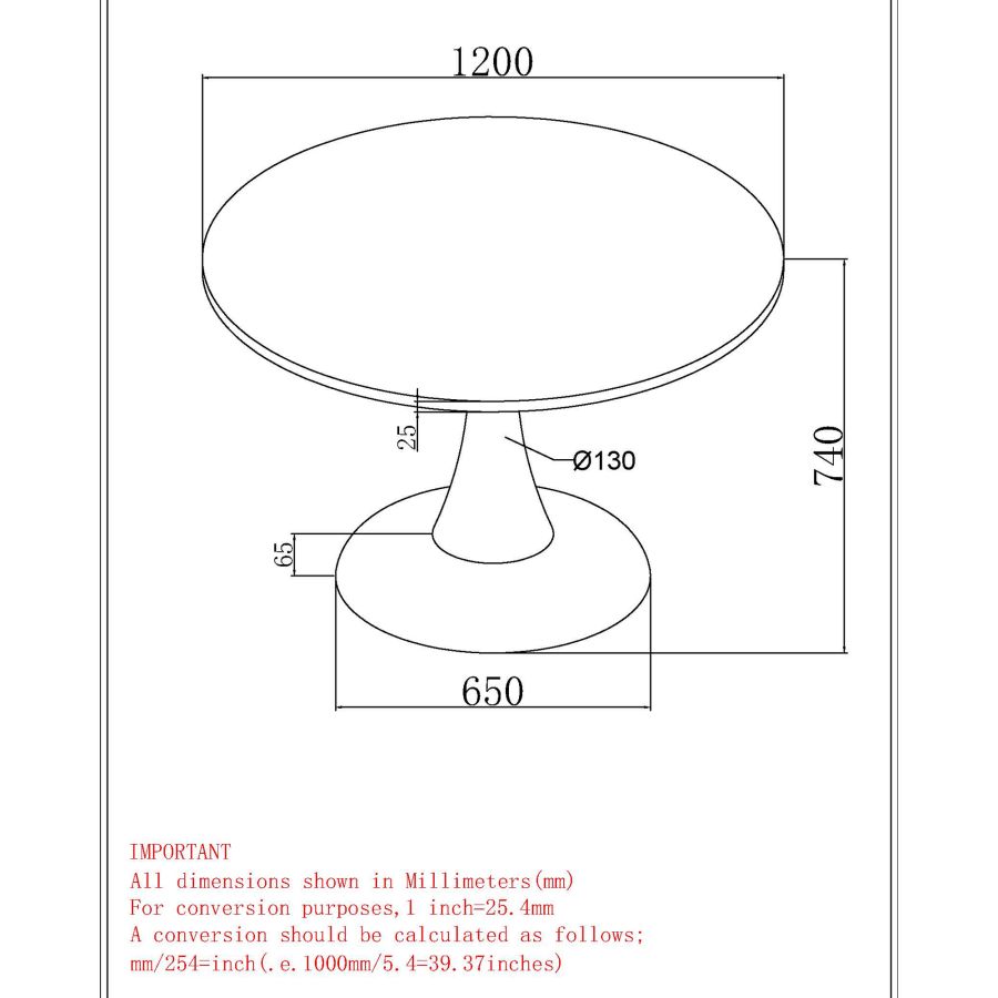 Table de salle à manger ronde Zilo de 48 po en faux marbre blanc et or vieilli ( Meuble Mtl )