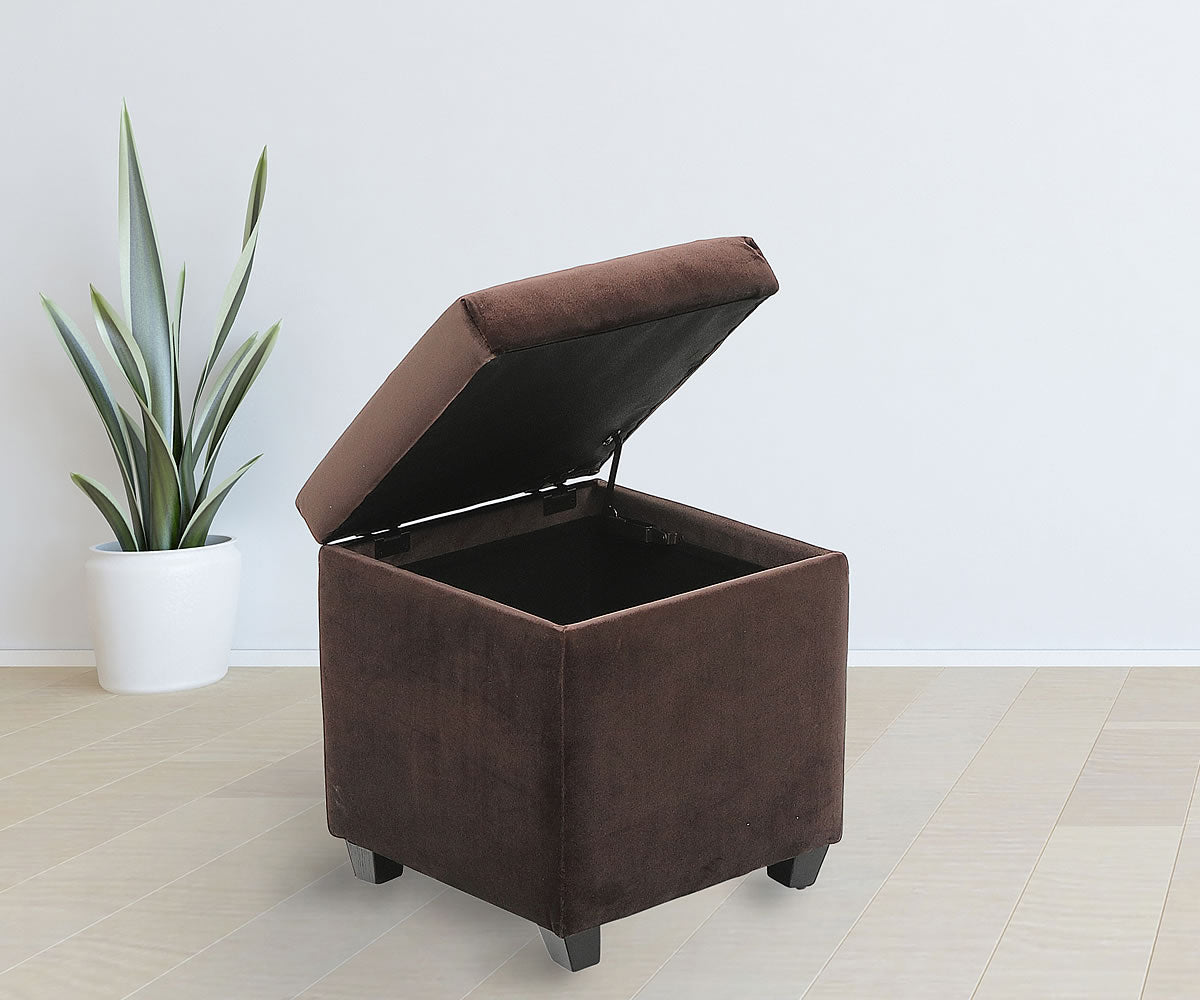 Pouf de rangement ottoman en tissu Teahouse ( Meuble Mtl ) 