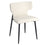 Olis Dining Chair, set of 2, in Beige Faux Leather and Black