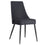 Chaise de salle à manger Koda, simili cuir, lot de 2, en noir