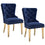 Chaise d'appoint Mizal, ensemble de 2 en bleu marine et ou ( Meuble Mtl )