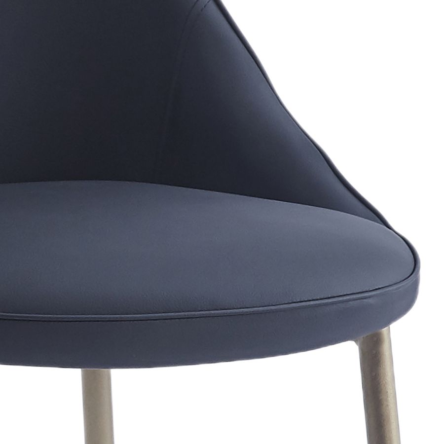 Chaise d'appoint Cleo, ensemble de 2, en noir et or vieilli ( Meuble Mtl )
