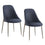 Chaise d'appoint Cleo, ensemble de 2, en noir et or vieilli ( Meuble Mtl )