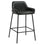 Tabouret de comptoir Baily de 26 po, ensemble de 2, en noir