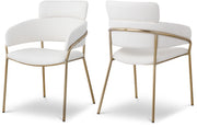 Chaise de salle à manger en cuir végétalien Yara