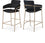 Tabouret de comptoir en velours Yara