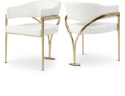 Chaise de salle à manger en cuir végétalien Madelyn