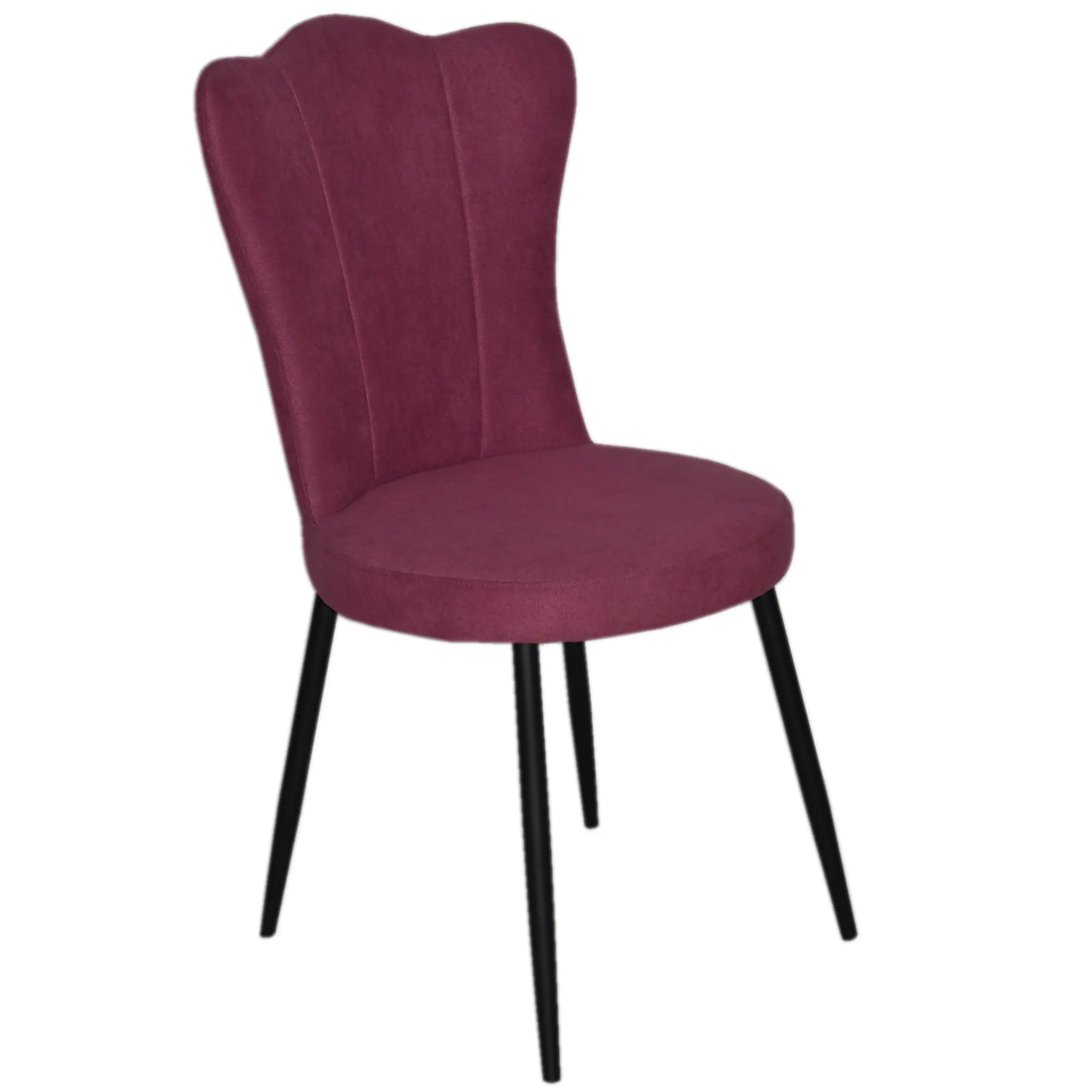 Chaises 2067 Rose Blush | Velours &amp; Pieds Noirs | Lot de 2