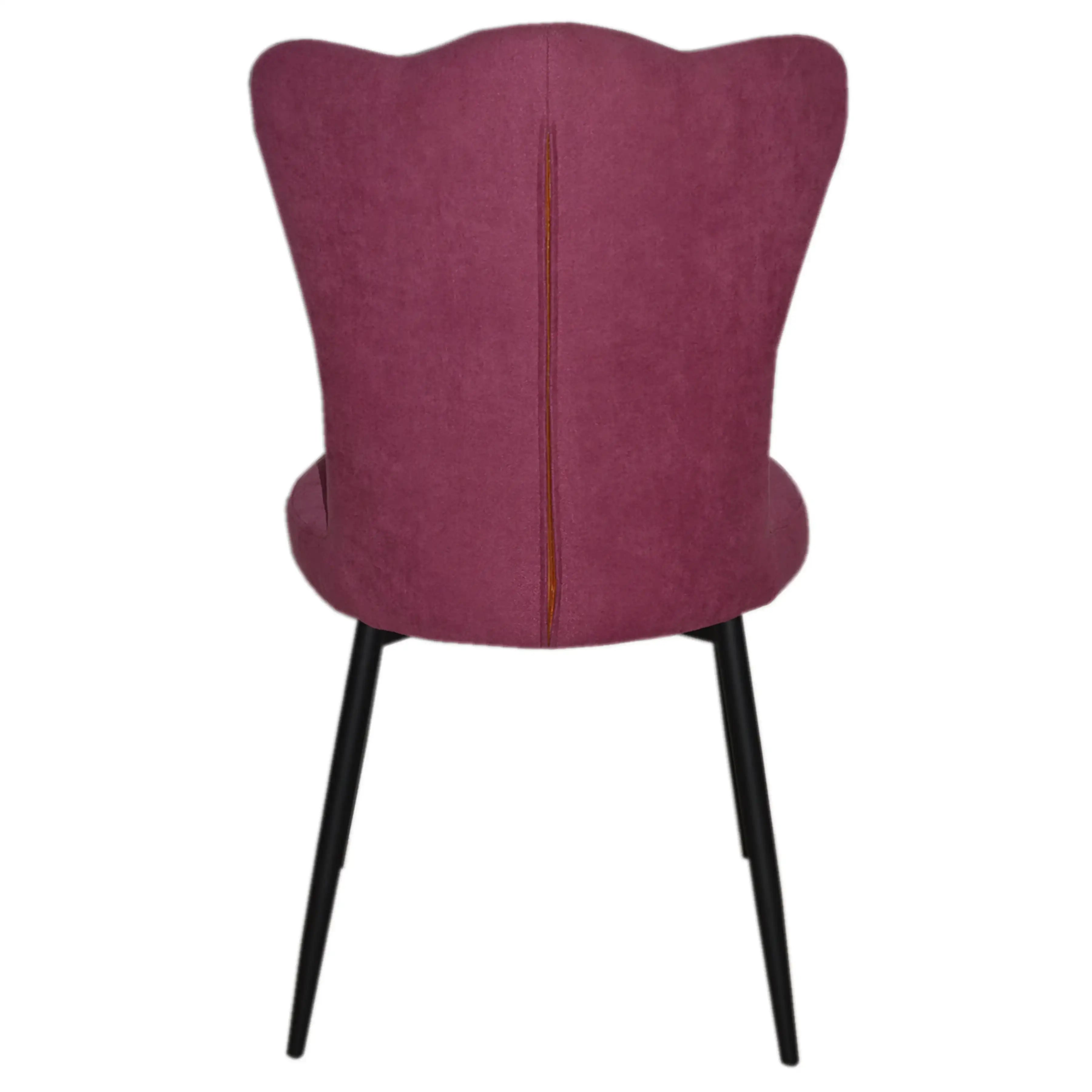 Chaises 2067 Rose Blush | Velours &amp; Pieds Noirs | Lot de 2