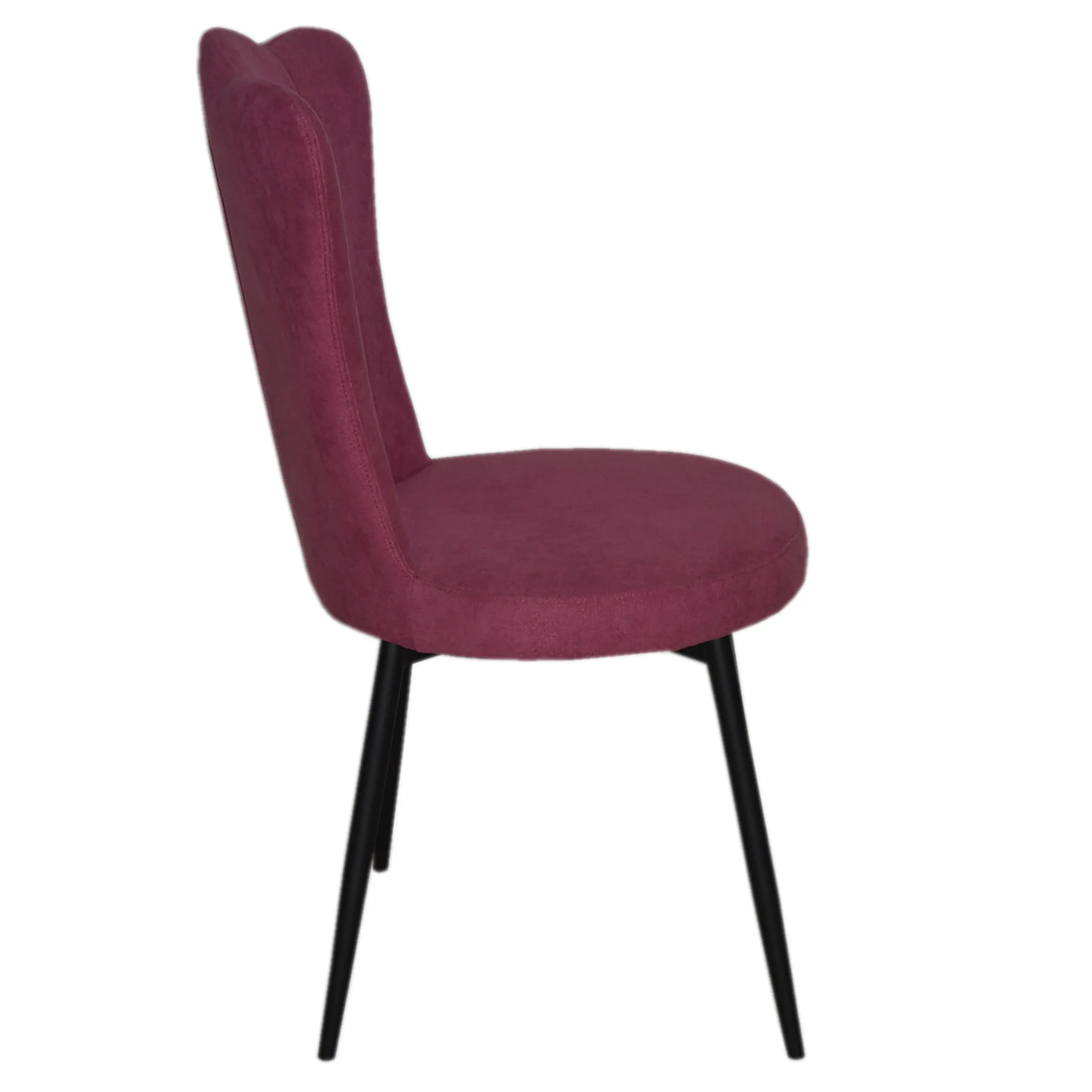 Chaises 2067 Rose Blush | Velours &amp; Pieds Noirs | Lot de 2