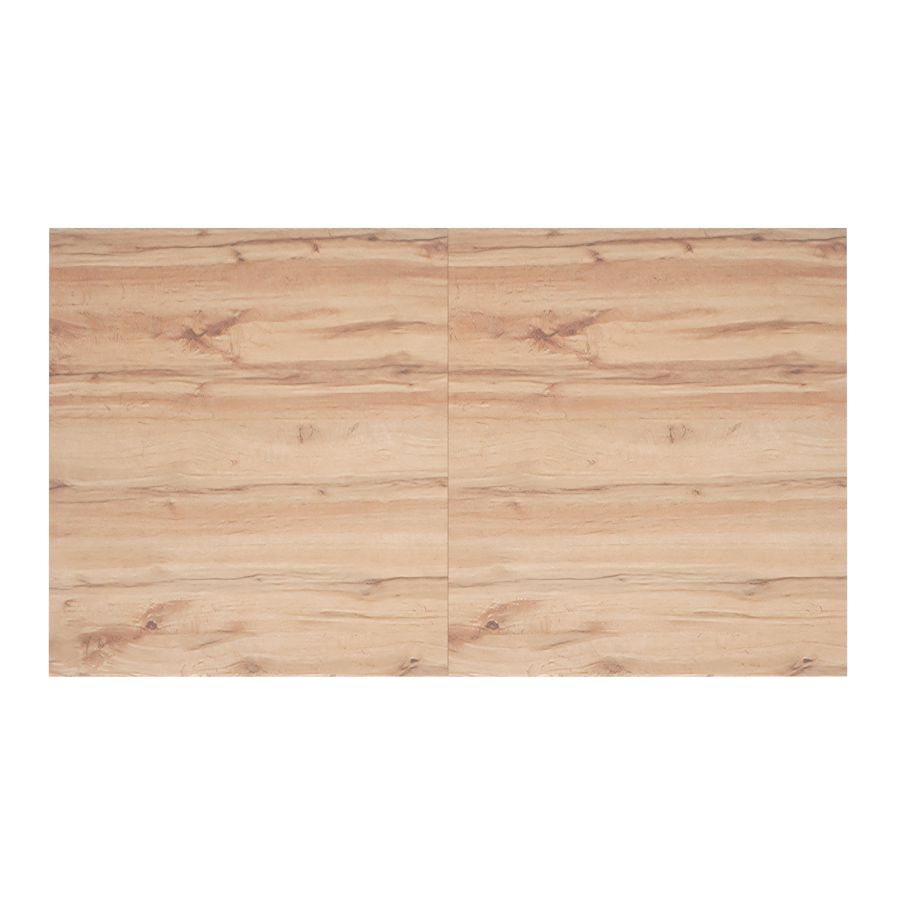 Forna/Brodi Ensemble de salle à manger 7 pièces avec table naturelle et chaise charbon de bois