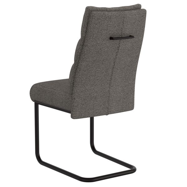 Forna/Brodi Ensemble de salle à manger 7 pièces avec table naturelle et chaise charbon de bois