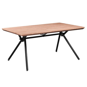 Ensemble de salle à manger 5 pièces Bronx/Talon avec table naturelle et chaise charbon de bois