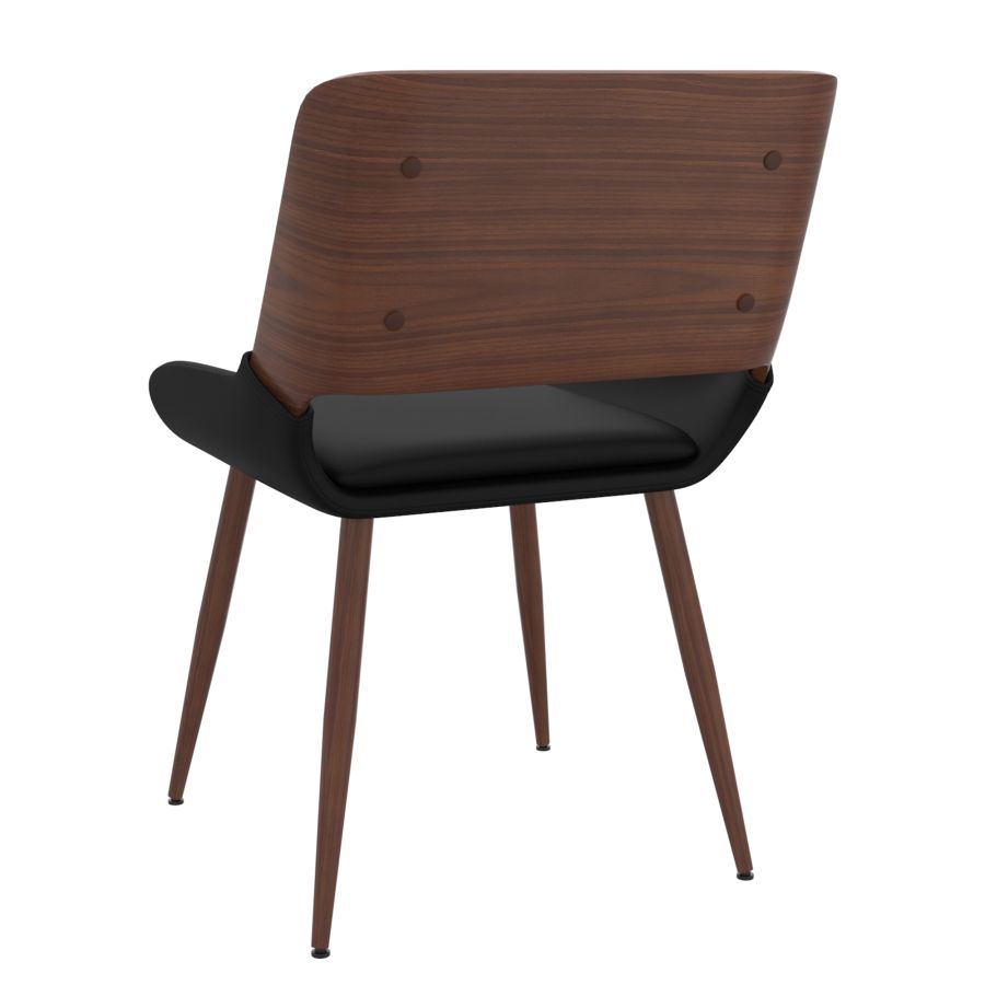Ensemble de salle à manger 5 pièces Suzette/Hudson en noir avec chaise noire ( Meuble Mtl )