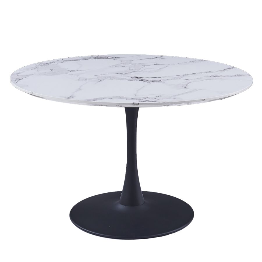 Ensemble de salle à manger Zilo/Brodi 5 pièces avec table noire et chaise anthracite 