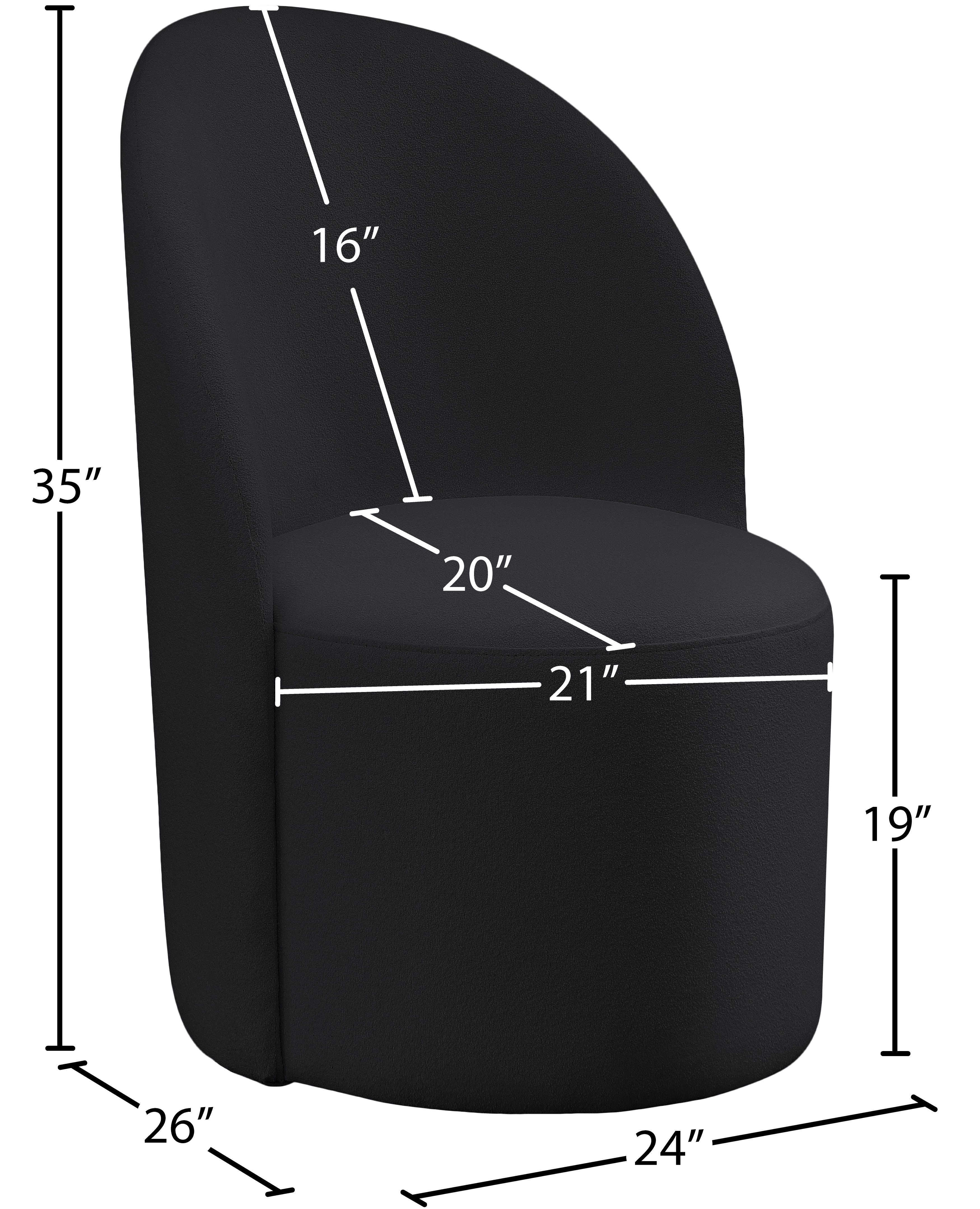 Accent de tissu Hareyled boucle | Chaise de salle à manger