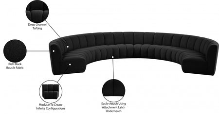 Tissu boucle infini 8pc. En coupé