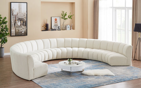Tissu boucle infini 8pc. En coupé