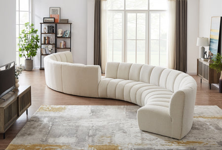 Tissu boucle infini 8 pièces. En coupé
