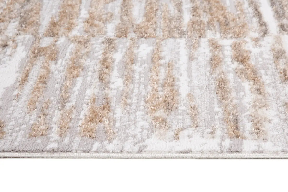 Tapis Ridgeview 5x8 | Gris &amp; Beige | Fini Patiné Chic