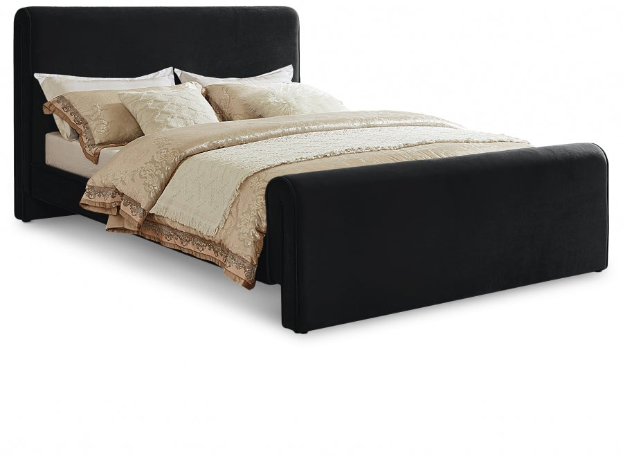 Lit king size en velours Sloan