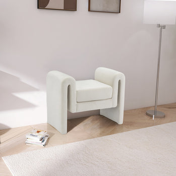 Banc 31,5" en velours Sloan