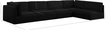 Sectionnel modulaire en tissu Ease
