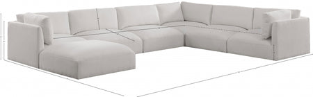 Sectionnel modulaire en tissu Ease
