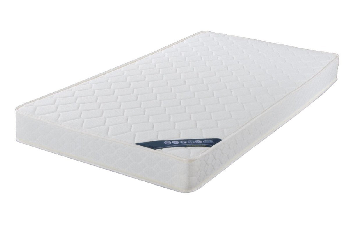 Combo Lit Queen en Similicuir Noir + Matelas à ressorts Bonnell
