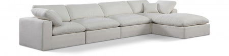 Canapé sectionnel confortable en tissu texturé en lin