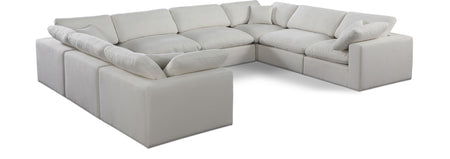 Canapé sectionnel confortable en tissu texturé en lin