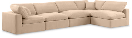 Canapé sectionnel confortable en velours