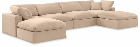 Canapé sectionnel confortable en velours