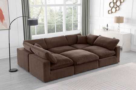 Canapé sectionnel confortable en velours