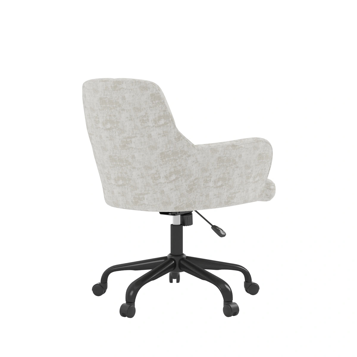 Chaise de Bureau Lazare - Tissu Gris et Détails Capitonnés