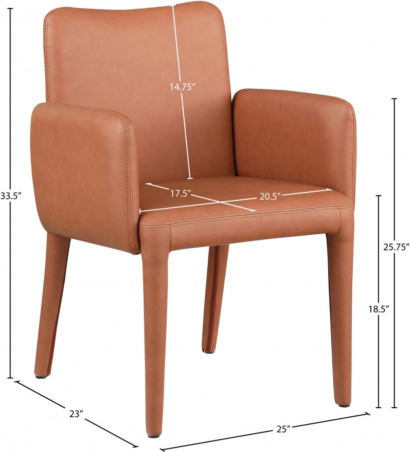 Chaise de salle à manger / chaise d'appoint en cuir végétalien Pelle