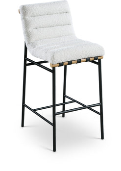 Tabouret de bar en tissu Boucle Burke