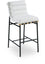 Tabouret de bar en tissu Boucle Burke