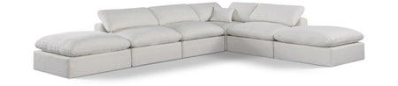 Canapé sectionnel confortable en tissu texturé en lin