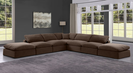 Canapé sectionnel confortable en velours