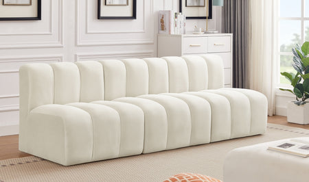 Arc Velvet 3pc. Sectional