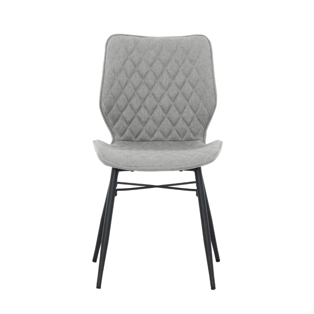 chaise de salle à manger taupe Taupe | Motif Losange | Lot de 2