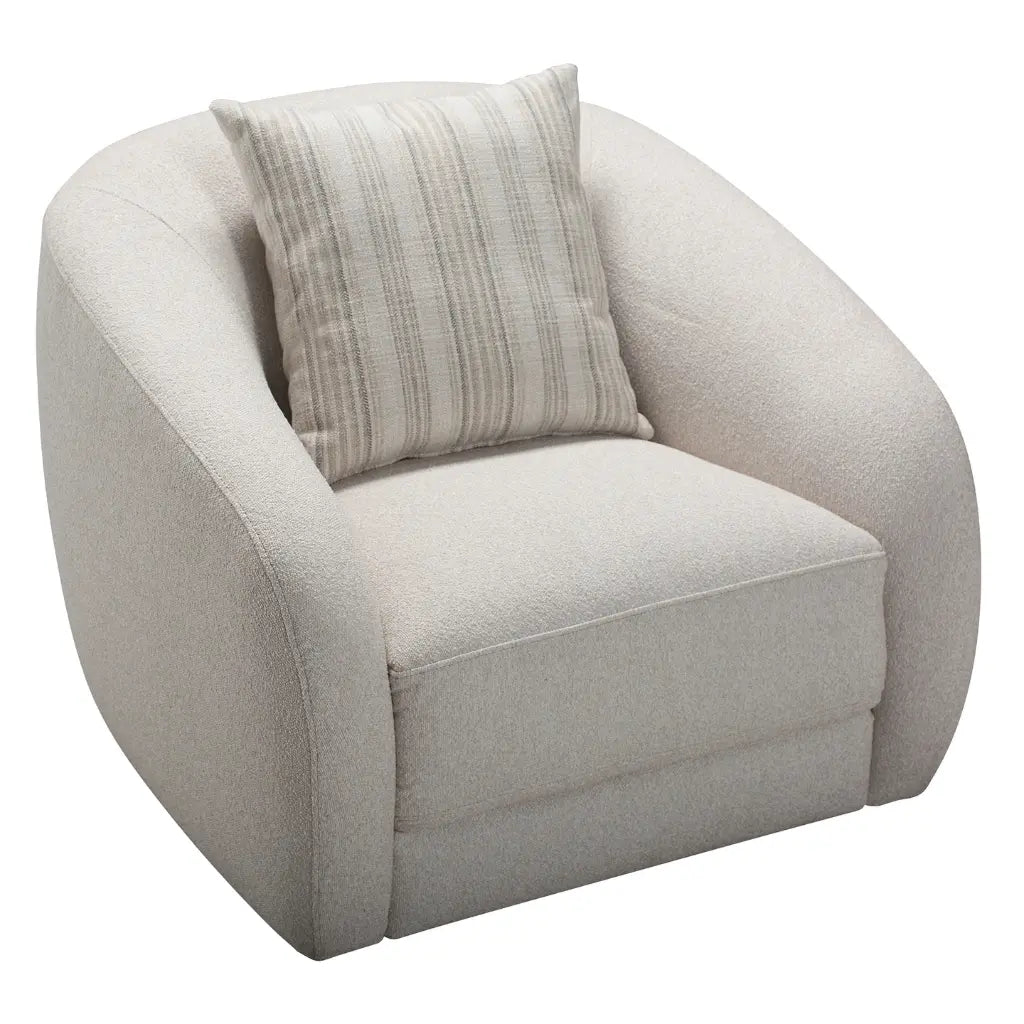 Sophy : Le Fauteuil Pivotant 360° au Fini Elly Amande
