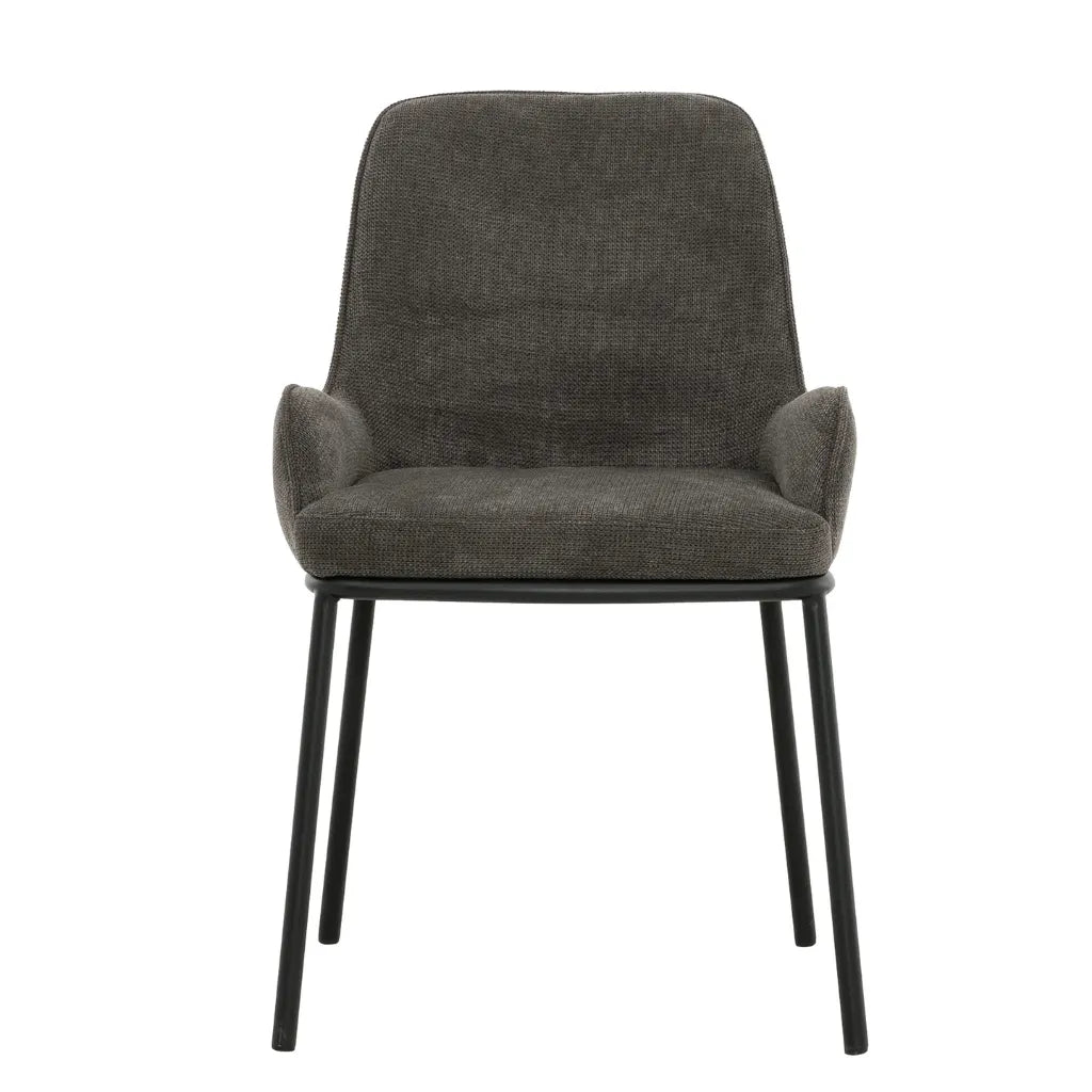Chaises 1010 Gris Uzzi | Style Fauteuil | Lot de 2